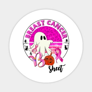 Boo Pumpkin Cute Ghost Pink Ribbon Breast Cancer Halloween Magnet